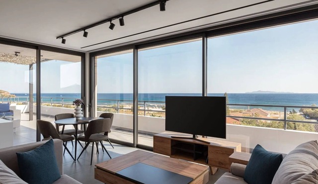 R 3379 Villa Eilionoir With Air Conditioning ,Ocean View &Writing Desk. in Athens