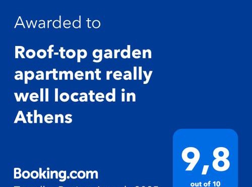 Roof-top garden apartment really well located in Athens
