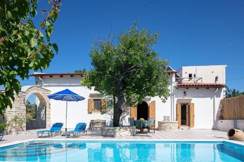 Silver Gem Villa with private pool in Gerani