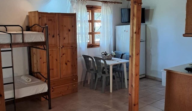Studio Apartment 'Marina's Houses By The Sea - Apt 11' with Sea View, Wi-Fi and Air Conditioning in Kassandra