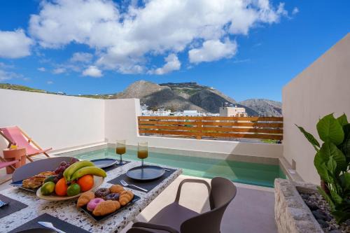 Sugarwhite Suites with Private not Heated Pool in Emporio Santorini