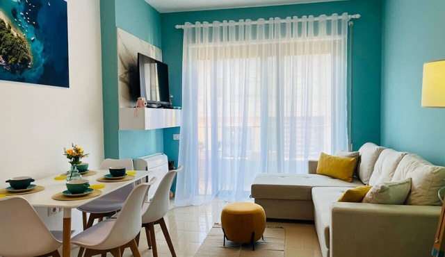Sunny Apartment | 2BR Steps from the Sea by PikHost in Vlorë