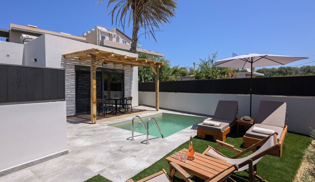 Tropical Suite 4 Private Plunge Pool 3 pax in Skafidaras