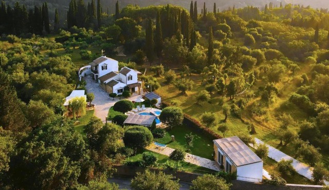 Villa Claire Corfu Private Pool Villa on 10000 sqm in Gastourion