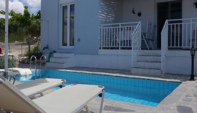 Villa in Loutra with Sea View and Pool in Rethymno
