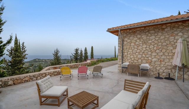 Villa 'Melivaroni' with Sea View and Wi-Fi in Lefkada