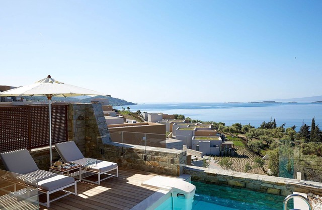 Excellent Halkidiki Villa | Ocean Villa 1 | 1 Bedroom | Stunning Sea Views in Aristotelis
