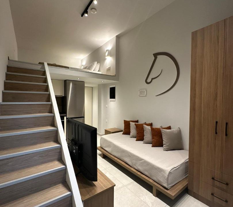 Archangelos Apartment | Modern Lofts in Archangelos Rhodes with Parking - Equus - 3 Guests