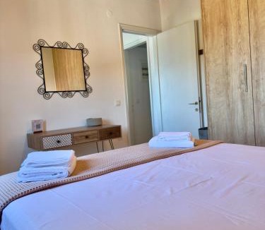 Pella Region Apartment | Mitzelitsa Guest House - Stunning Sea View Retreat - Amaliapoli - Balcony - 2-4 Guests