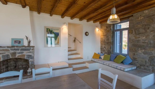 An Amazing Stone Villa-b in Serifos w Shared Pool