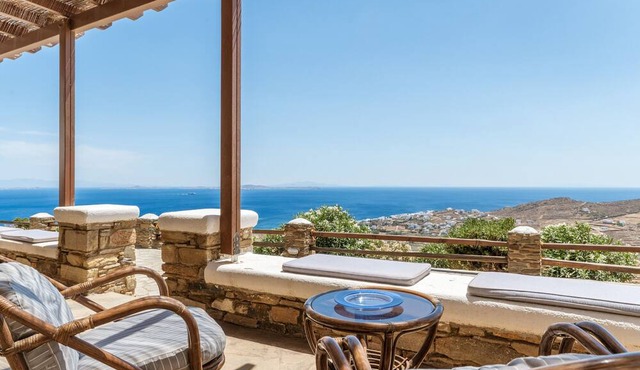 Holiday Home 'Aegean'stop View' with Sea View, Private Garden and Wi-Fi in Tinos